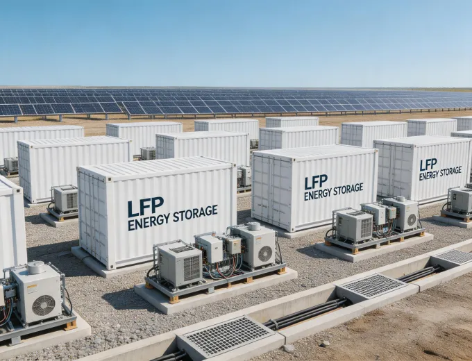 Containerized energy storage site