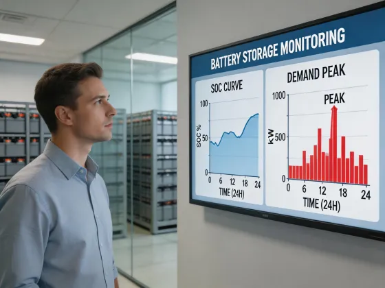 Commercial storage monitoring dashboard