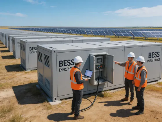 Utility battery storage commissioning